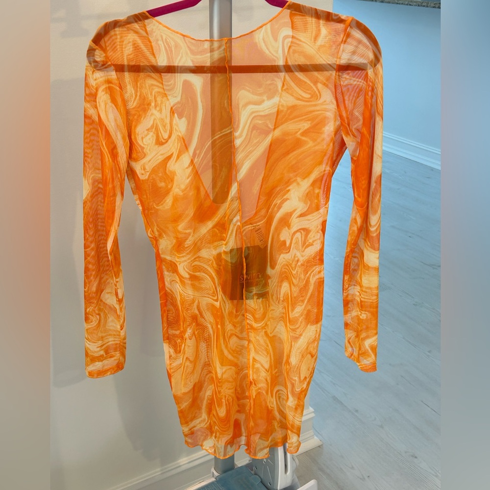 Sheer bathing suit cover up